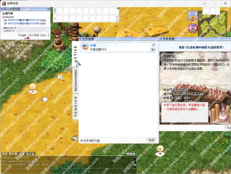 仙境传说网游单机版4转汉化修复版，配套GM工具视频教程