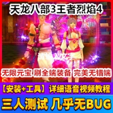 天龙八部3单机版 王者烈焰4天龙八部网游一键端带GM工具