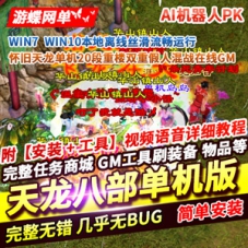 天龙八部游戏单机 20段重楼AI机器人假人混战GM内辅天龙