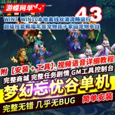 梦幻西游忘忧谷单机版网游，宠物孩子家园游戏下载梦幻