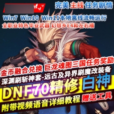 DNF网游单机版70精修白神特色爆装，带GM工具