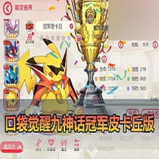 手游单机版【口袋觉醒】九神单机冠军皮卡丘GM游戏一键端
